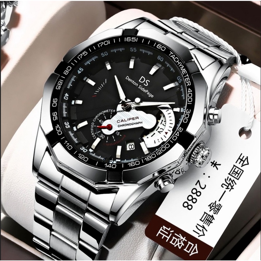 Men's Waterproof Luminous Sport Quartz Stainless Steel Watch Men Casual Business Watch Boyfriend jam tangan lelaki